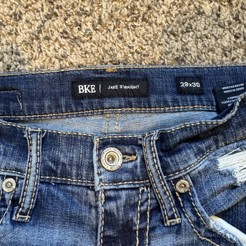 Buckle BKE Jake Straight Mens 29x30 Denim Medium Wash Fit Jeans Fit 28x29 Y2k - Picture 3 of 9